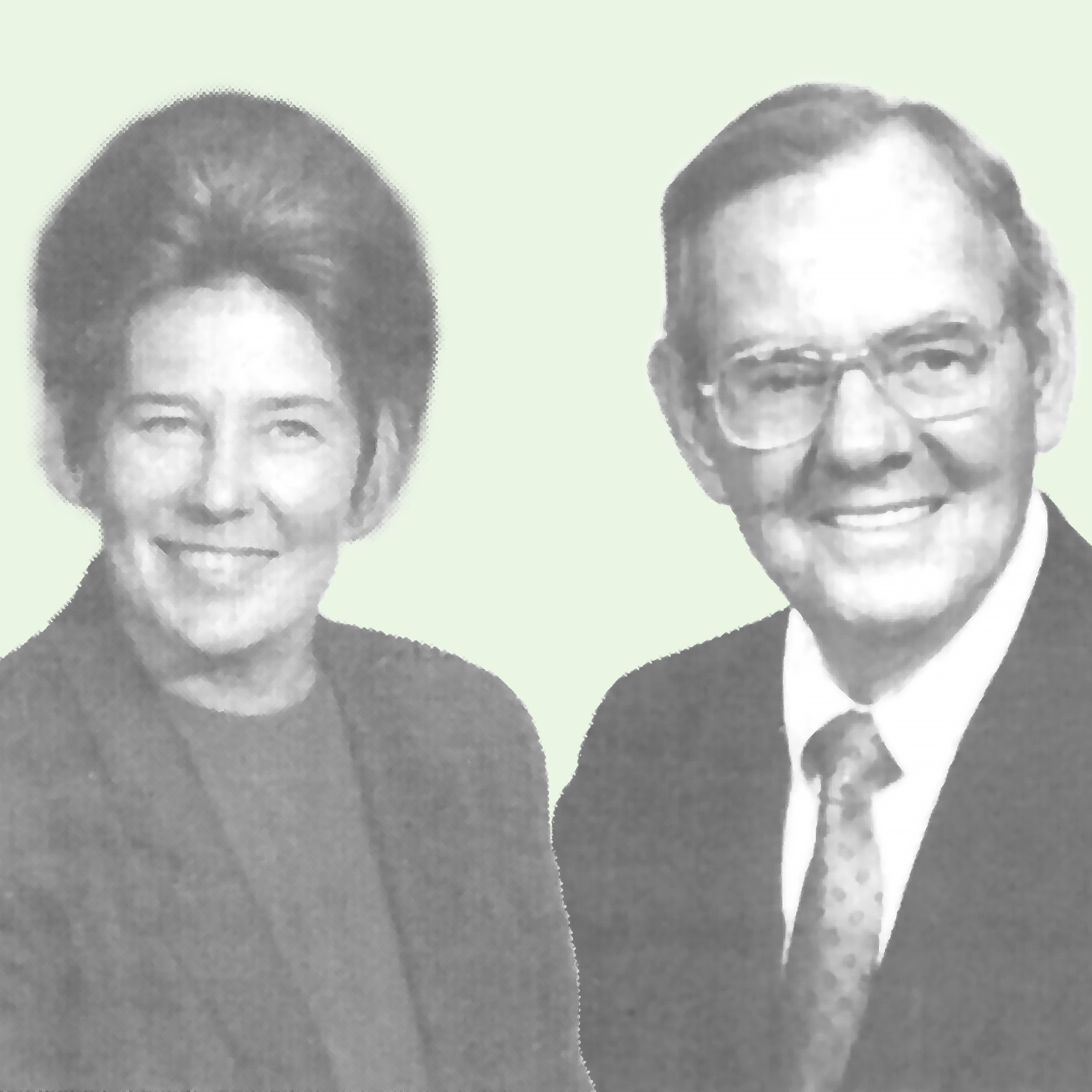 1991 Gaston Community Foundation Sims Award Recipients Lucy Rawlings Penegar and "Buck" Fraley