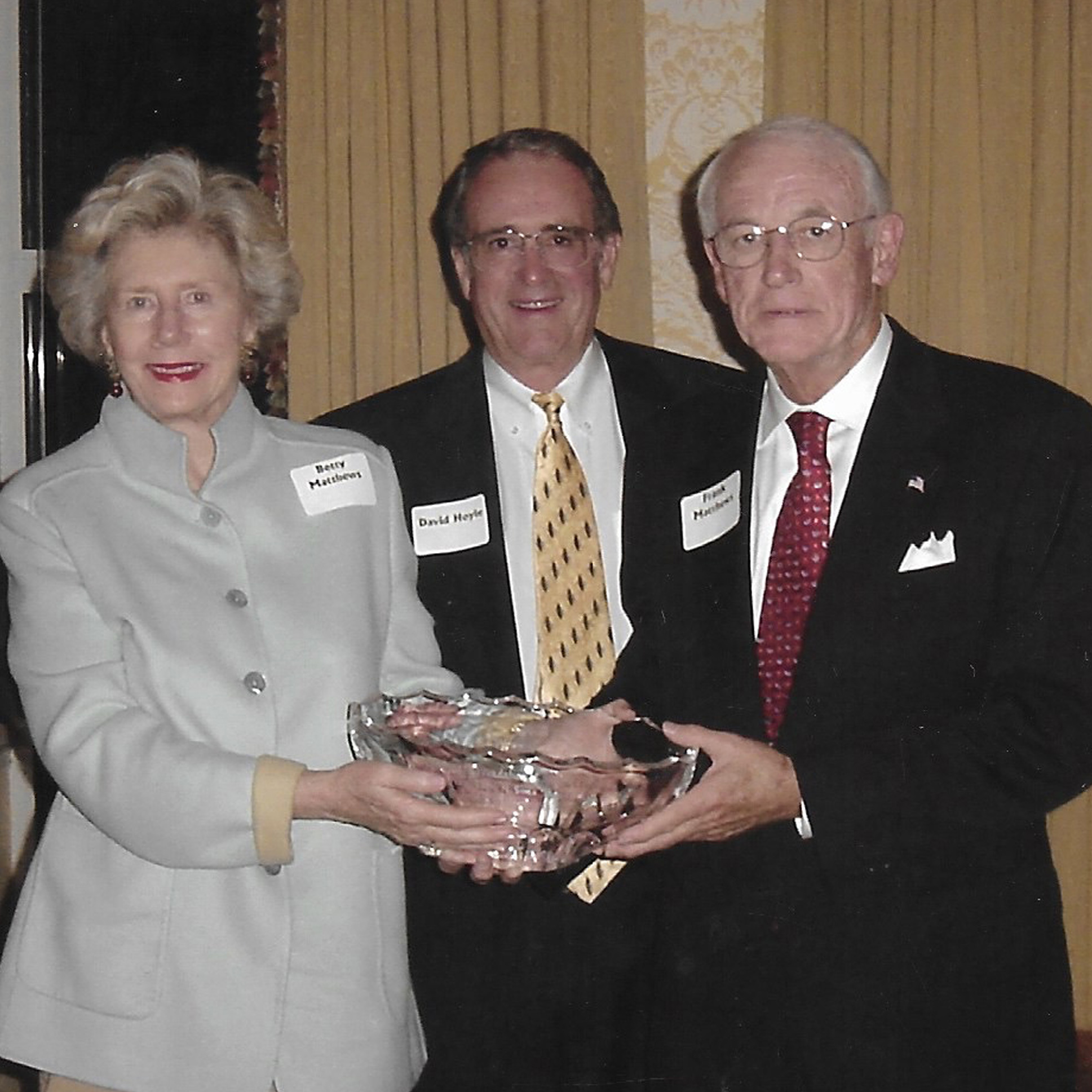 2002 Gaston Community Foundation Allen H. Sims Award Recipient B. Frank Matthews II